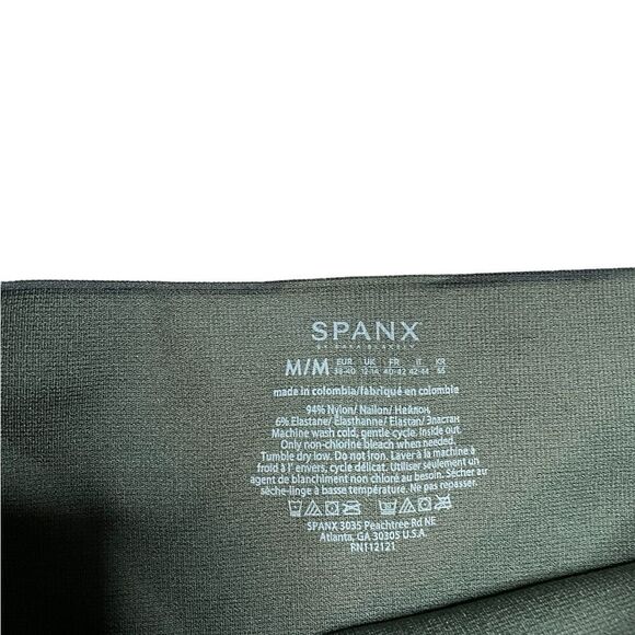 NWT SPANX Look at Me Now Green Camo Leggings Size Medium - Picture 7 of 9